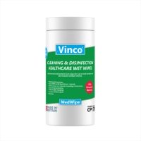 Vinco-SanWipe Healthcare Disinfectant Wipes 200sheet White CP170
