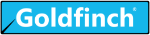 Goldfinch Brand Logo - White - Blue - Black
