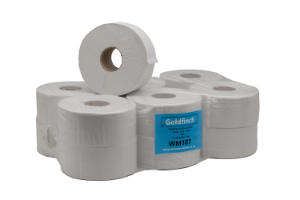 Goldfinch Mini Jumbo 2 ply Toilet Rolls 2.25" Core