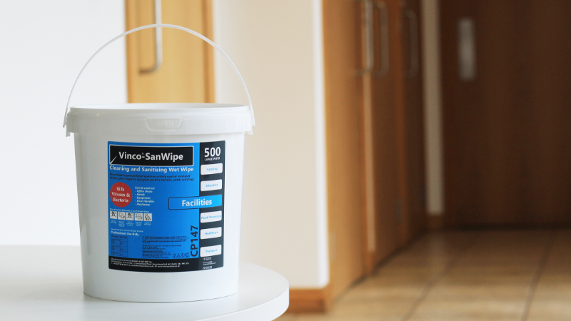 Vinco®-SanWipe Facilities Multi-Use Cleaning and Sanitising Wet Wipes