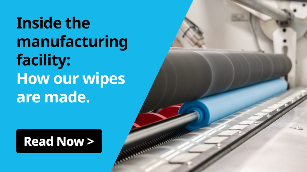 Inside the manufacturing facility: How our wipes are made.
