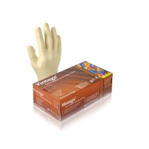 Gloves Latex Clear POWDERED Vintage 100 GL308