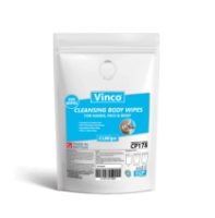 200 Vinco Cleansing Body Wet Wipes For Hands, Face & Body