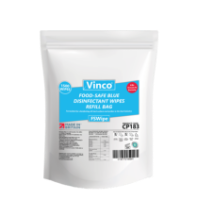 Vinco-FSWipe Food Safe Disinfecting Wipe Refill Bag 1500sheeets Blue CP183