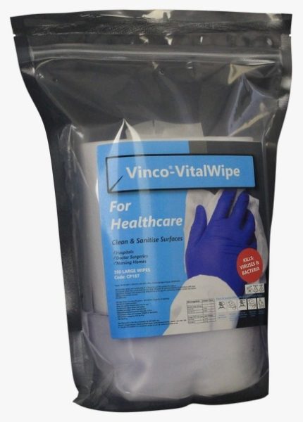Vinco-VitalWipe Pouch For Healthcare Sanitising 200wipes
