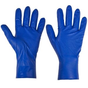 Nitrile Fishscale Gloves Blue 