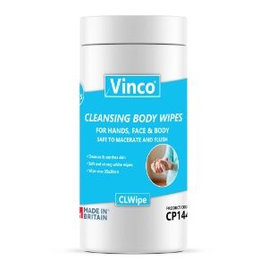Vinco®-CLWipe | Flushable Cleansing Wet Wipes | CP144