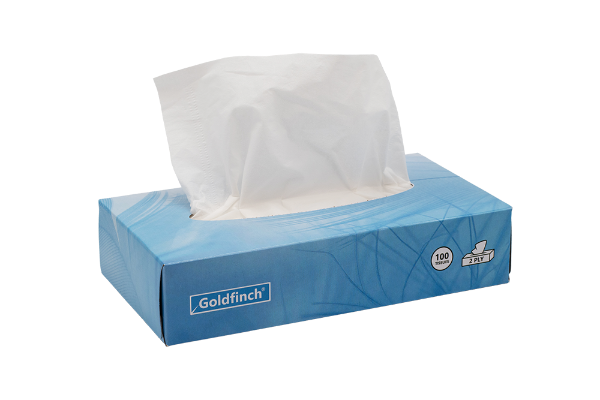 Goldfinch Luxury Soft Unscented White Facial Tissues