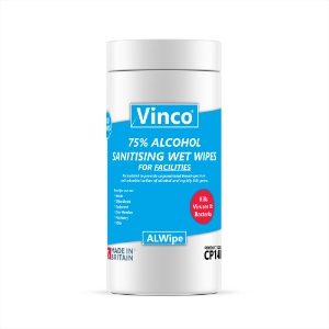 75% Alcohol Wet Wipes For Facilities, 200 Wipes Per Tub