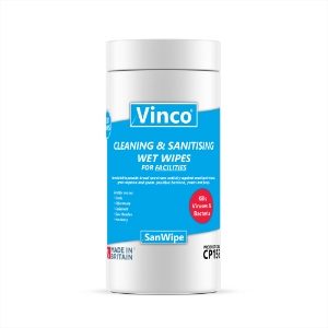 Vinco-SanWipe Facilities Sanitising Wipe 200sheet White 