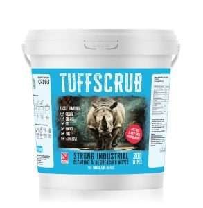 Vinco-TuffScrub Strong Industrial Cleaning & Degreasing Wipes | For Hands & Tools | 300 Wipes | CP193