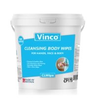500 Vinco Cleansing Body Wet Wipes For Hands, Face & Body In A Tub
