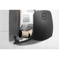 Katrin Dispenser for System Toilet Paper Roll, Black