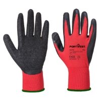 A174 - Flex Grip Latex Glove Red/Black LARGE