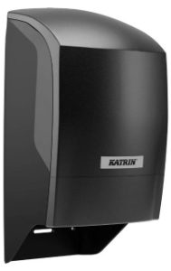 Katrin Dispenser for System Toilet Paper Roll, Black