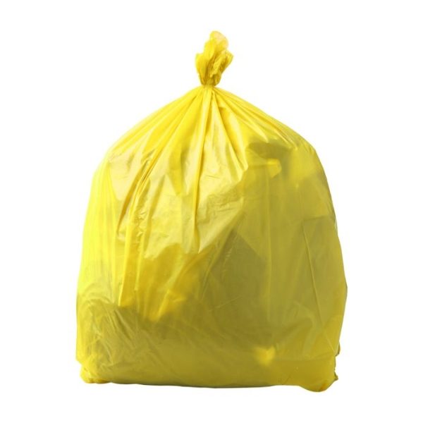 Sacks YELLOW Refuse 18x29x39" 160gauge 1x200 INVV (15kg)