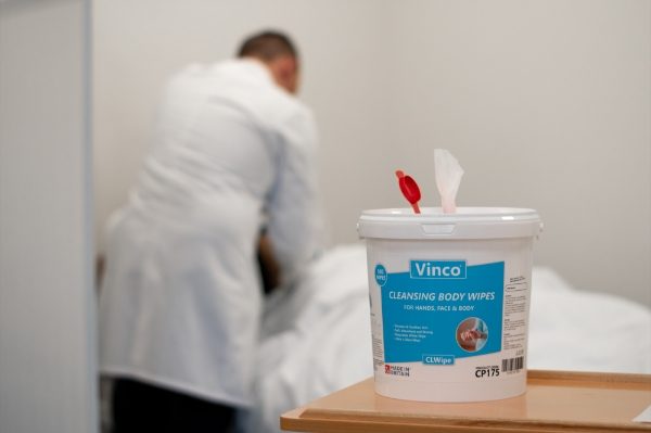 Vinco-CLWipe Cleansing Body Wipes 20x20cm TUB 1000sheet CP189