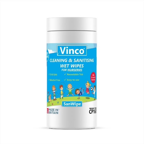 Cleaning & Sanitising Child Safe Wet Wipes For Nurseries