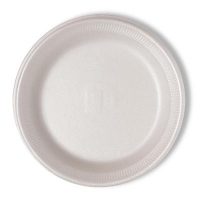 Plates Polystyrene Trimplate White 9" 23cm 