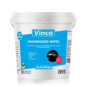 Vinco-AutoWipe Dashboard Wipe Biodegradable 20x20cm 600 Wipes CP215