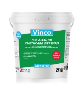 Vinco-ALWipe Healthcare Alcohol Wipe 500sheet White CP130