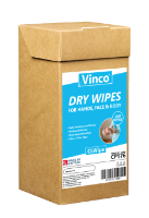 Vinco-CLWipe Dry Body Wipes PP 20x20cm BOX 200 Wipes CP176