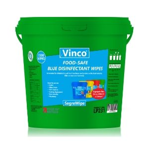 Vinco®-SegreWipe Disinfectant Wet Wipe Green Bucket 1500sheet LP231