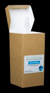 Vinco-ZeroWipe QUAT Formula PLASTIC FREE Wet Wipes & Dispensing Box 100Wipe CP223