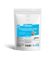 Vinco-CLWipe | Dry Body Wipes | 20x40cm | 100 Biodegradable Wipes | CP171