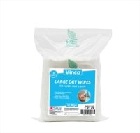 Vinco-CLWipe | Dry Body Wipes | 20x40cm | 150 Polypropylene Wipes | Pack of 6 Rolls | CP179