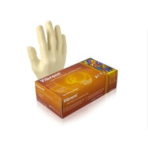 Gloves Latex Clear POWDER FREE Vibrant 100 GL309