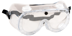 Indirect Unvented Goggle Clear with strap