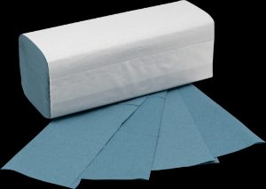 Hand Towels Z-Fold Blue 1ply 3600 22x24cm WM149