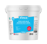 Vinco-FSWipe Food Processing Disinfecting Wipe 1000sheet Blue CP132