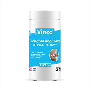 200 Vinco Cleansing Body Wet Wipes For Hands, Face & Body