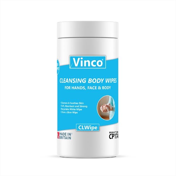 Vinco-CLWipe Cleansing Body Wipes 20x20cm TUB 200sheet CP174