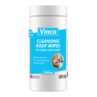 100 Vinco Cleansing Body Wet Wipes For Hands, Face & Body