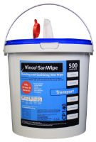 Vinco®-SanWipe Fleet Wipe Cleaning & Sanitising Wipe Tub 500sheet White 