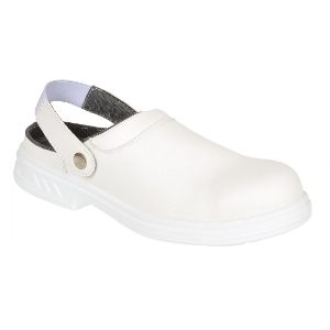 White Steelite Slip On Safety Clog 