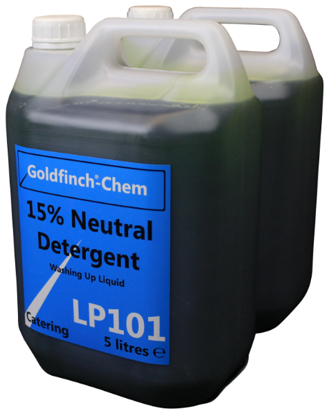 Washing Up Liquid Neutral Detergent 15% 2 x 5litre LP101