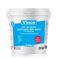 75% Alcohol Wet Wipes For Facilities, 500 Wipes Per Tub