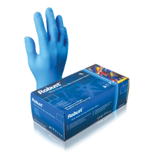 Gloves Nitrile BLUE ROBUST Powder Free (100) GL312P